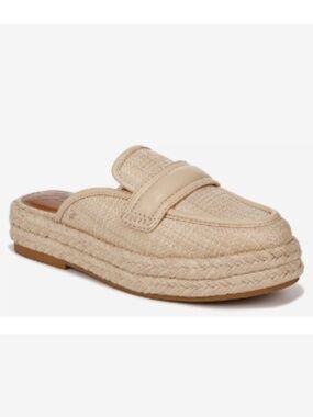 Zodiac Gizelle Espadrille Platform Mules natural beige NWOB - 10